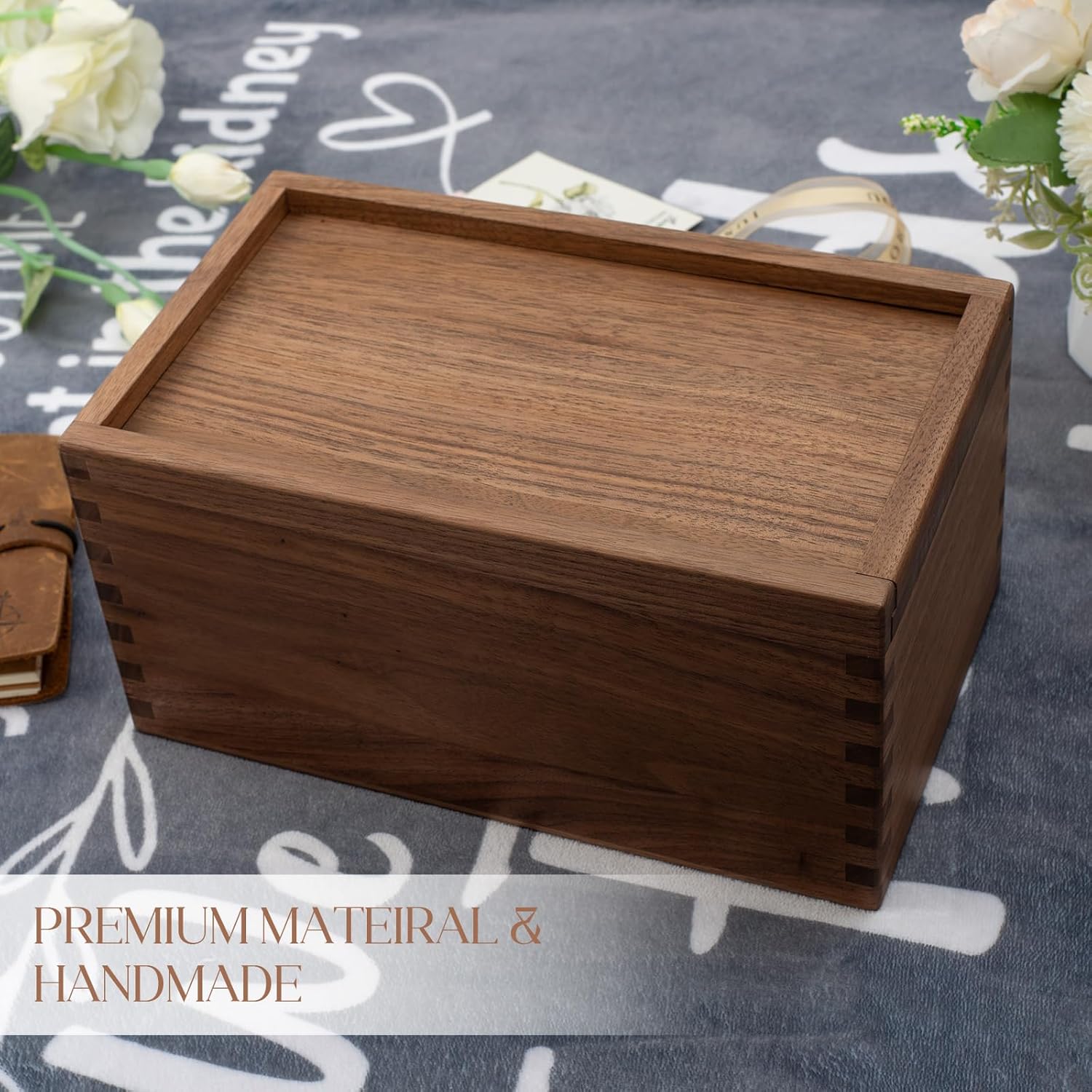 Wood Storage Basket — 9.65" - View 5
