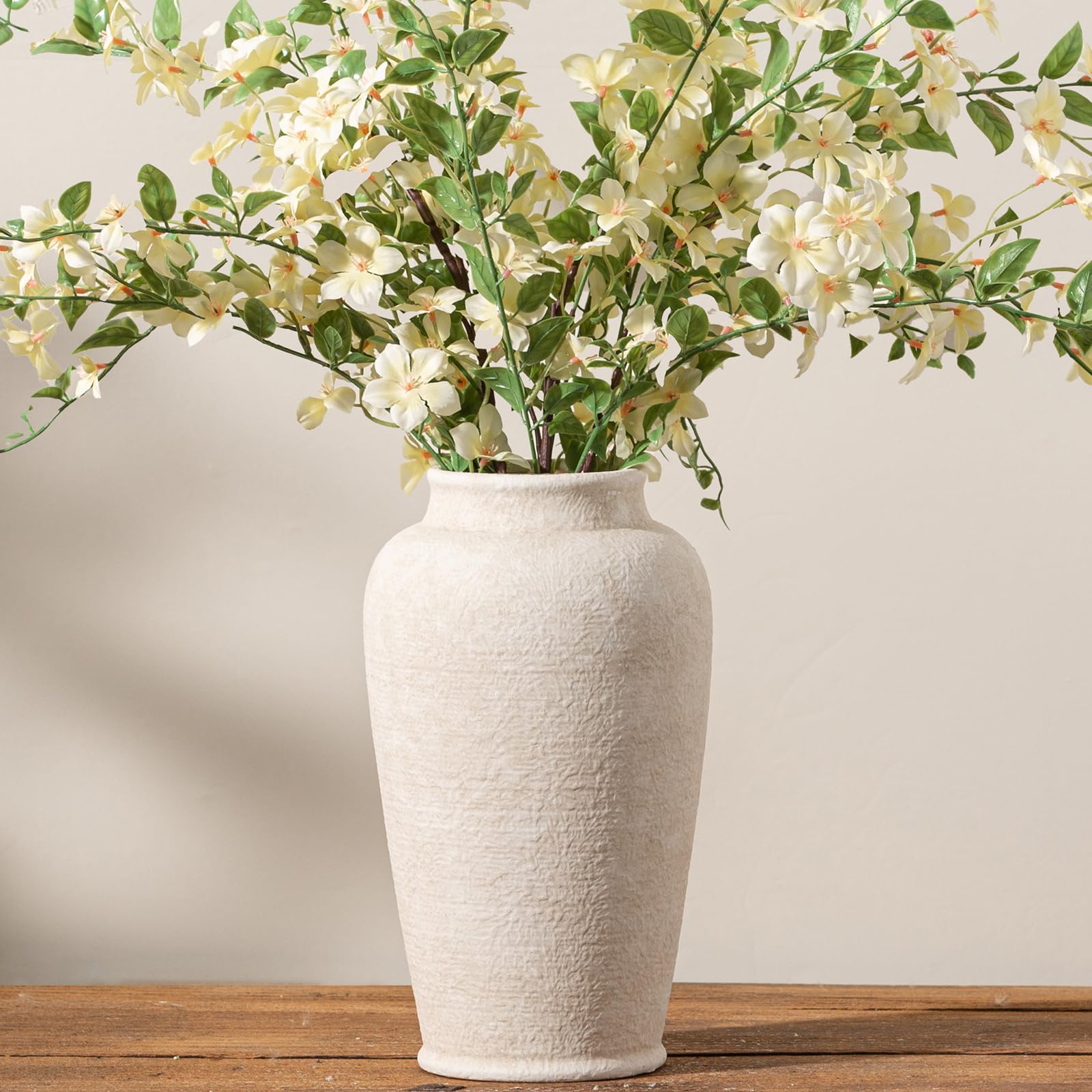 Farmhouse Brown Flower Vase — 11"