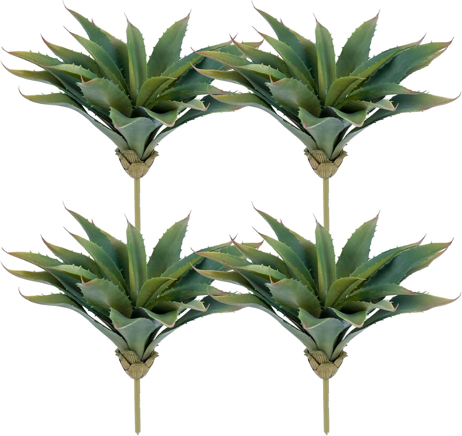 Green Faux Succulent — 5" — Unpotted Large Succulent -4pcs Green