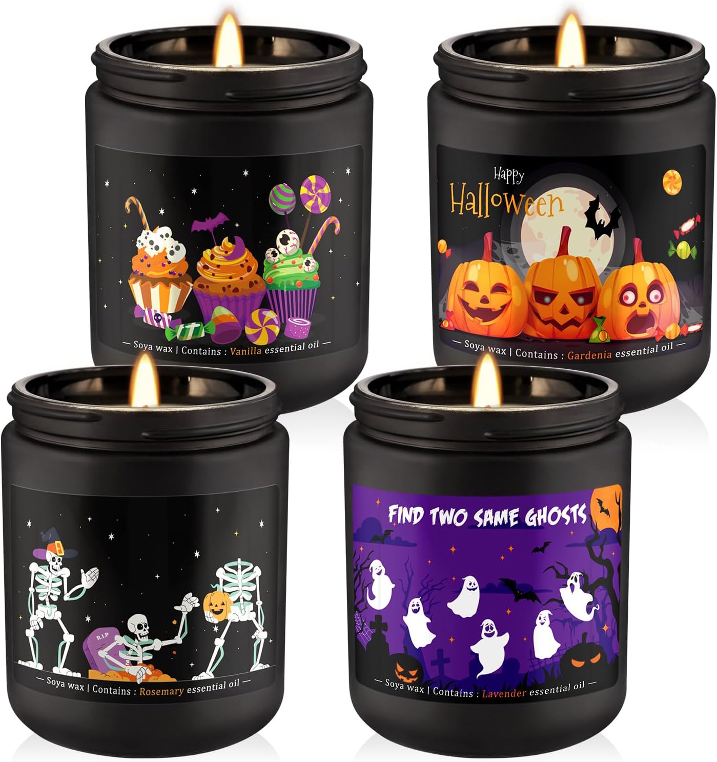 Black Scented Candle — 4Ps-Black Halloween
