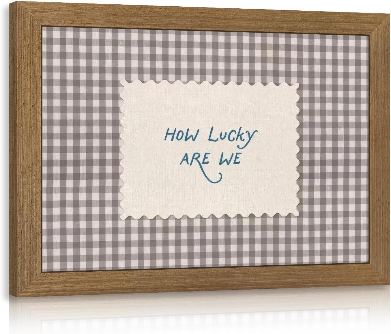 Framed Beige Wall Decor — 10" — LuckyLattice