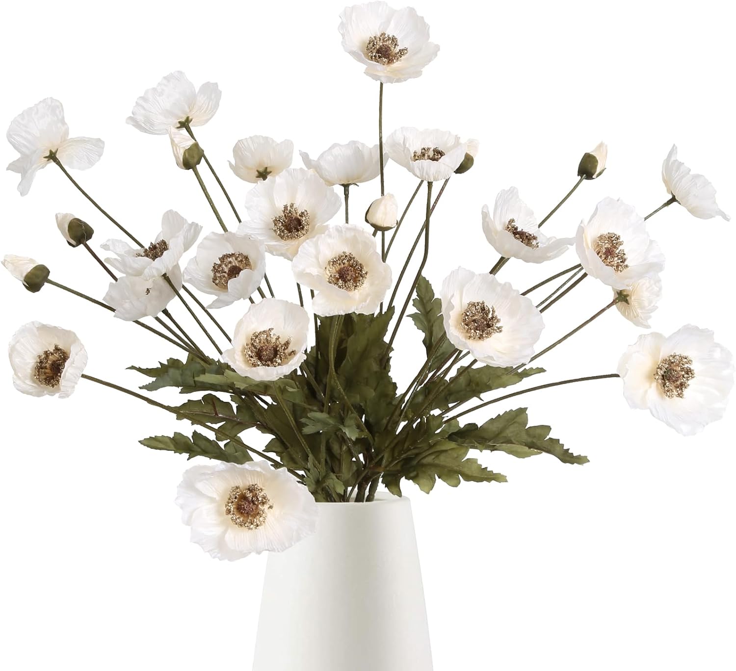 Blue Artificial Flowers — White
