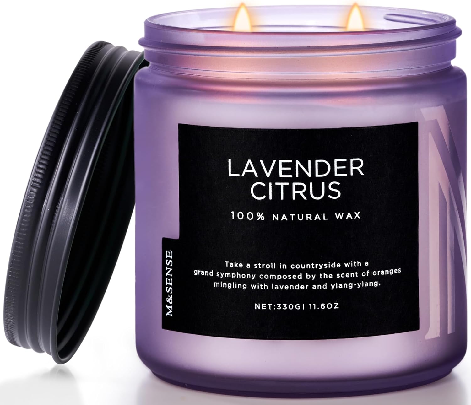 Soy Wax Beige Scented Candle — Medium Jar