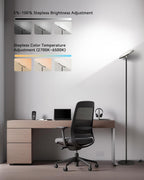 Dimmable Modern Black Floor Lamp — 69" - View 2