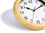 Battery Operated Modern Beige Wall Clock — 14" - View 3