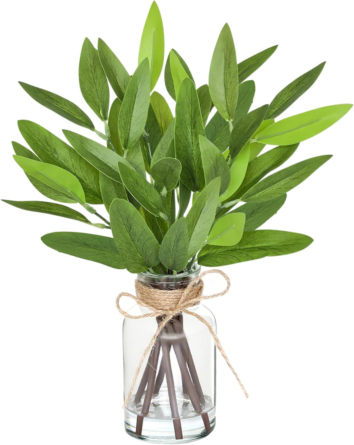 Black Artificial Plant — Eucalyptus-pointed Leaf