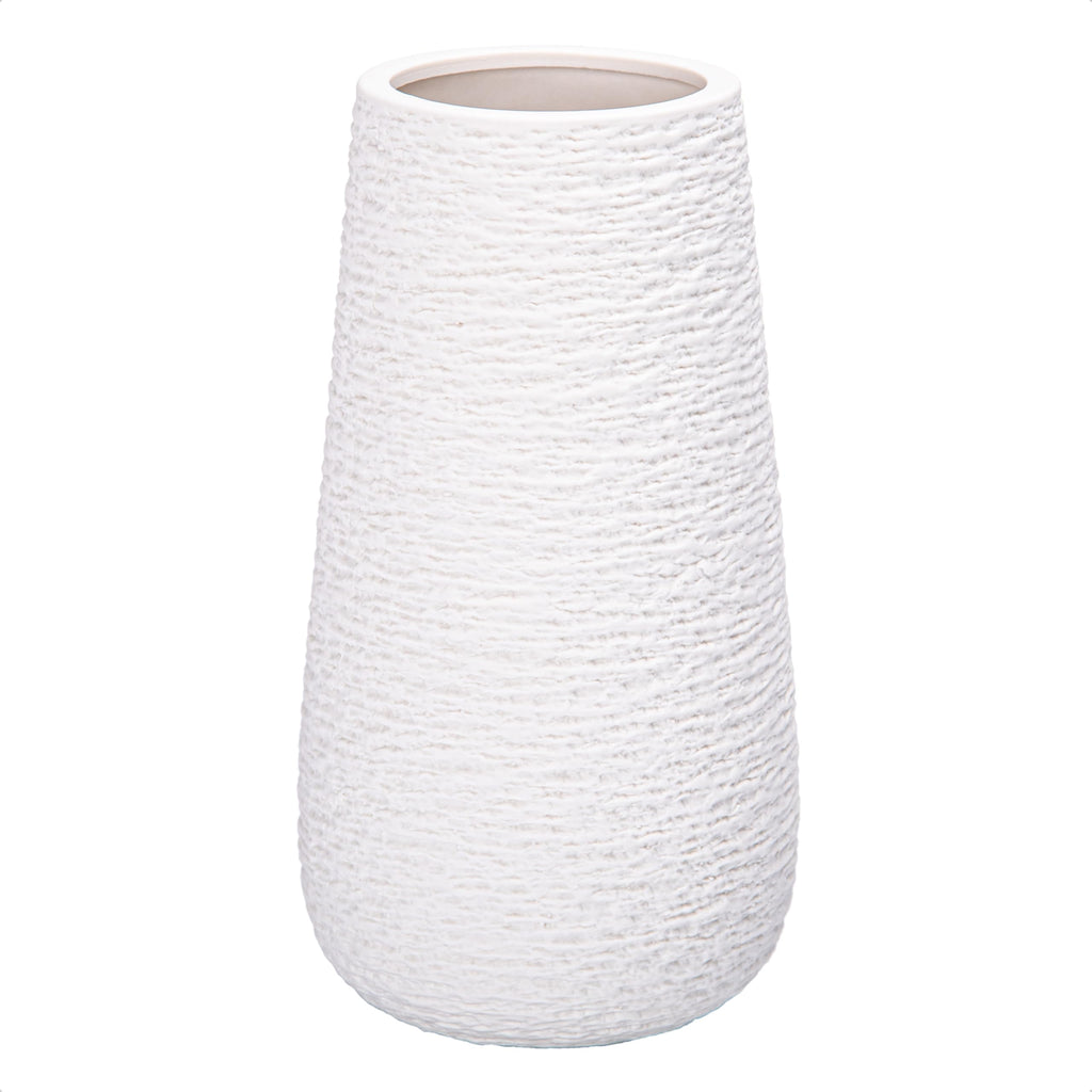 Oval Black Vase — 10"