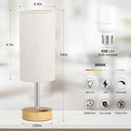 Dimmable Beige Desk Lamp — 14" - View 5