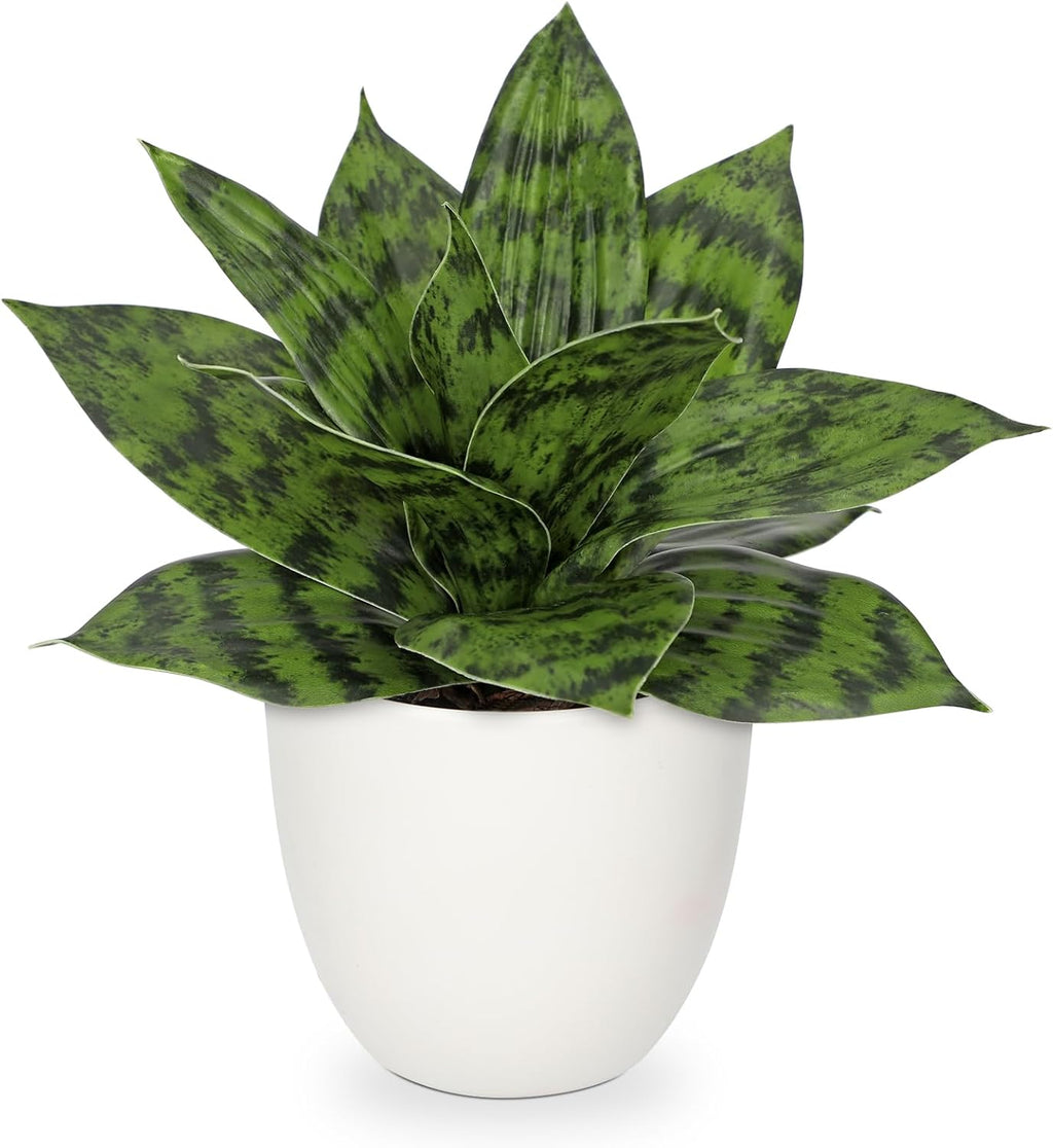 Modern Black Artificial Plant — 9" — Green #1