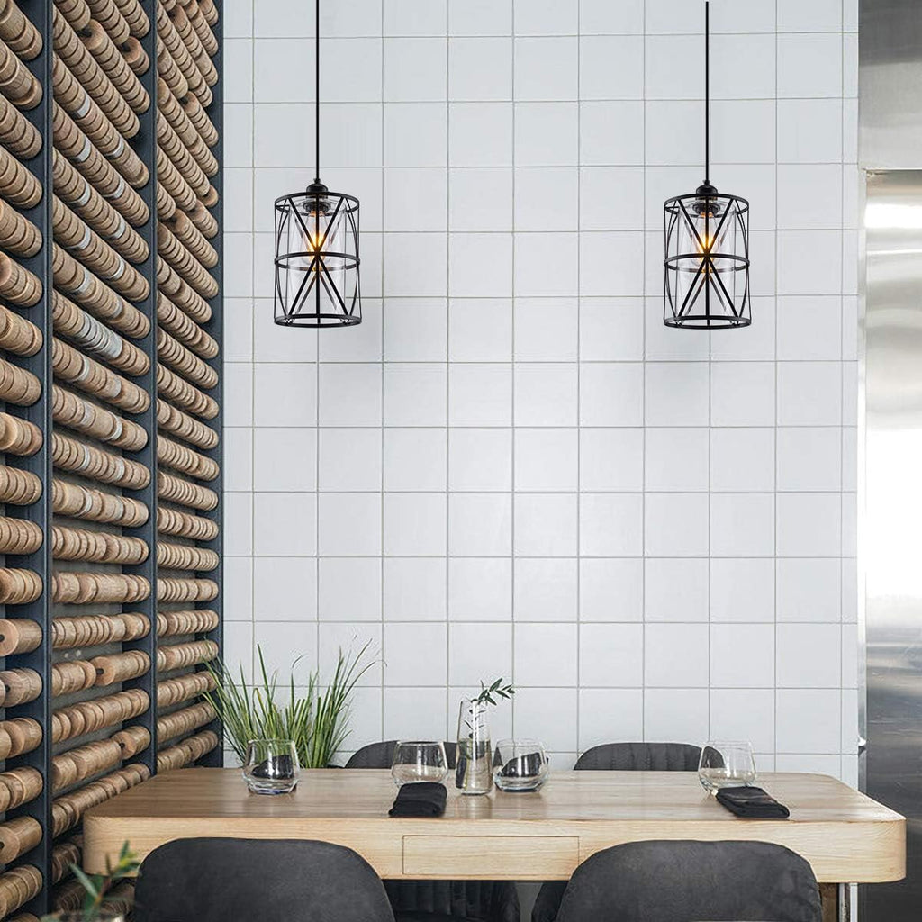 Black Pendant Light - View 3