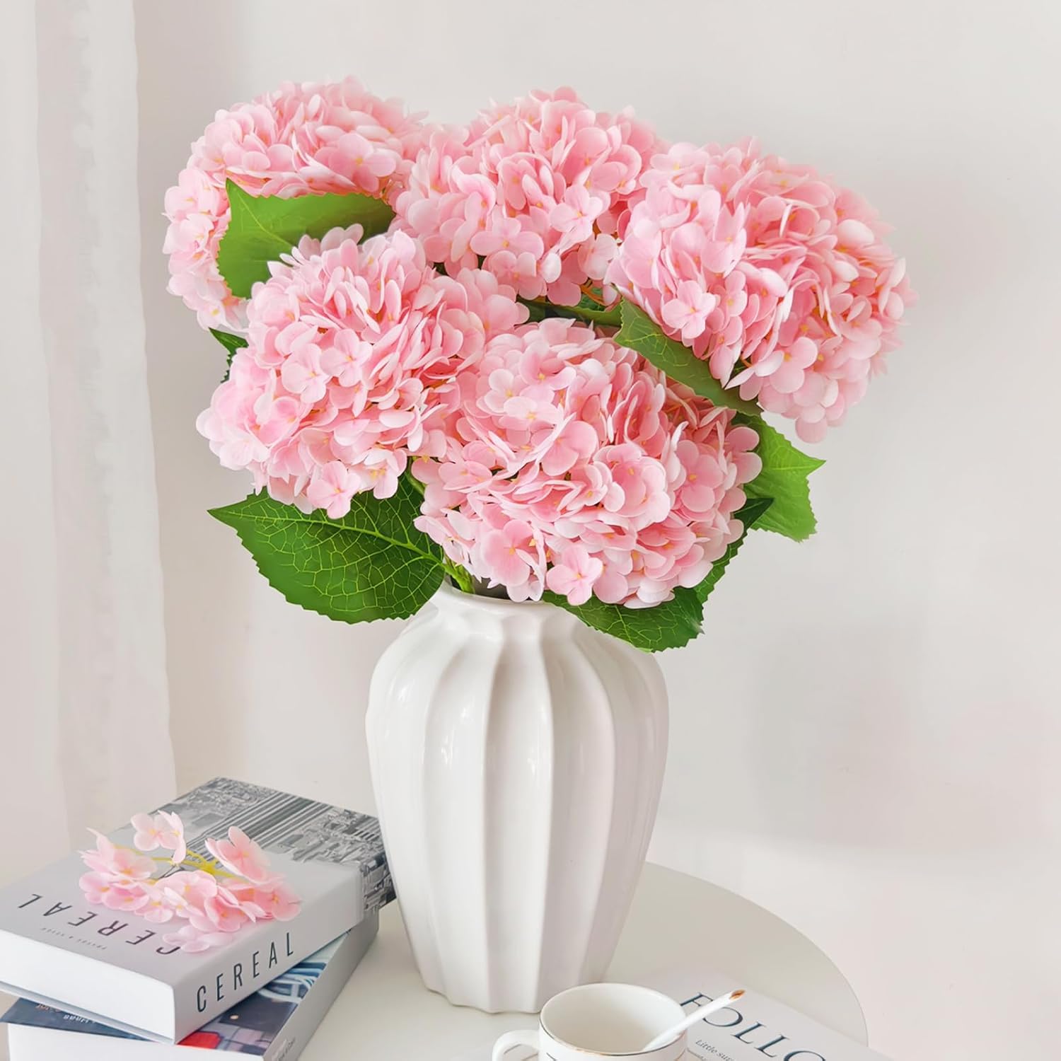 Blue Artificial Flowers — 21" — 3 Pcs