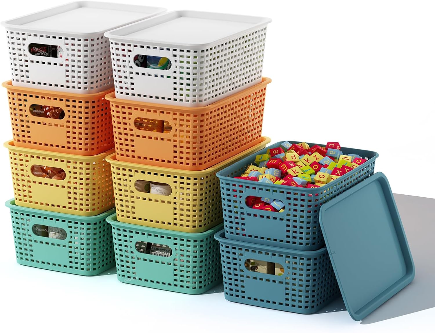 Black Storage Bin — 10 Pack