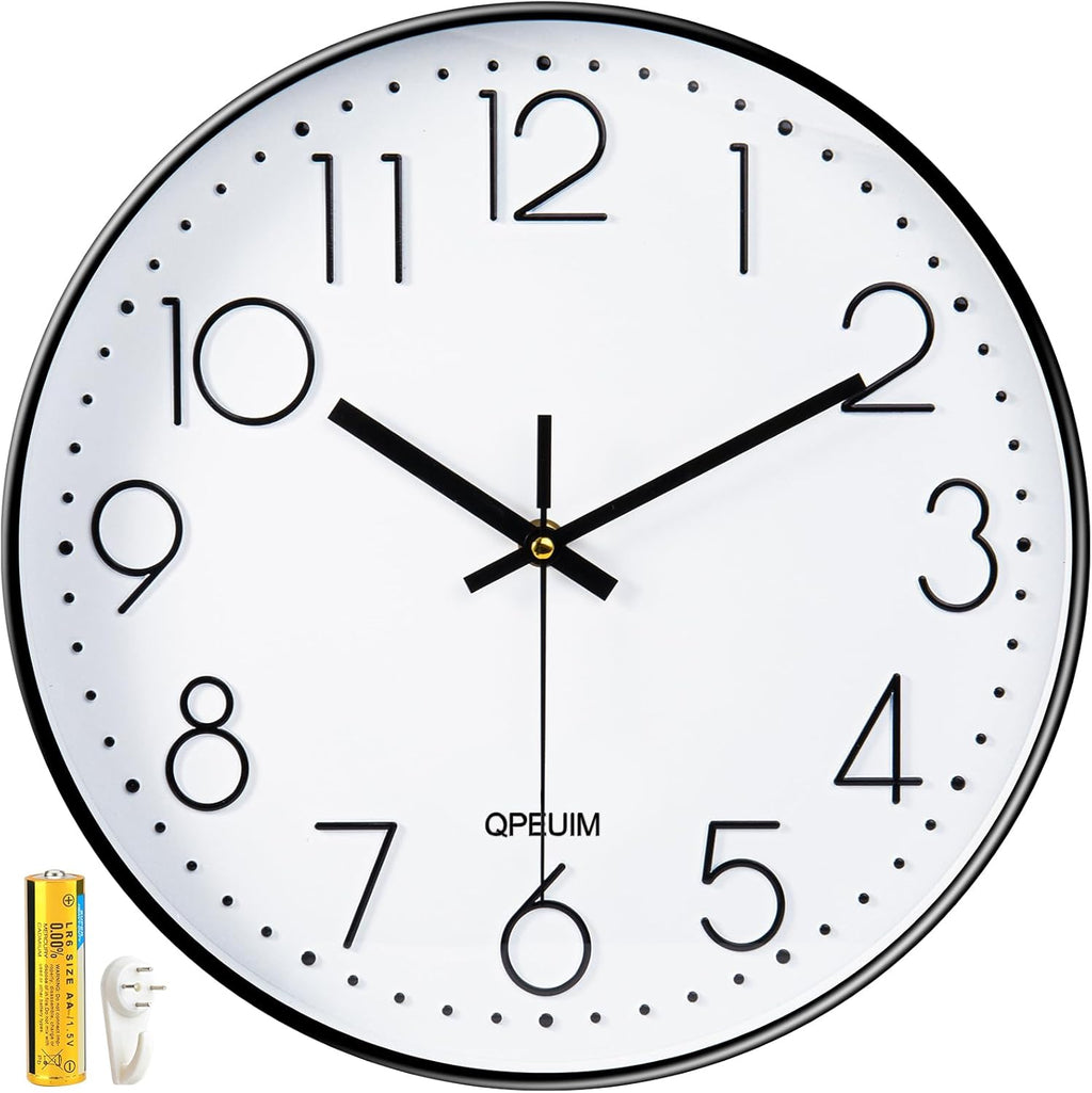 Battery Operated Wall Clock — 12" — 12 Inches