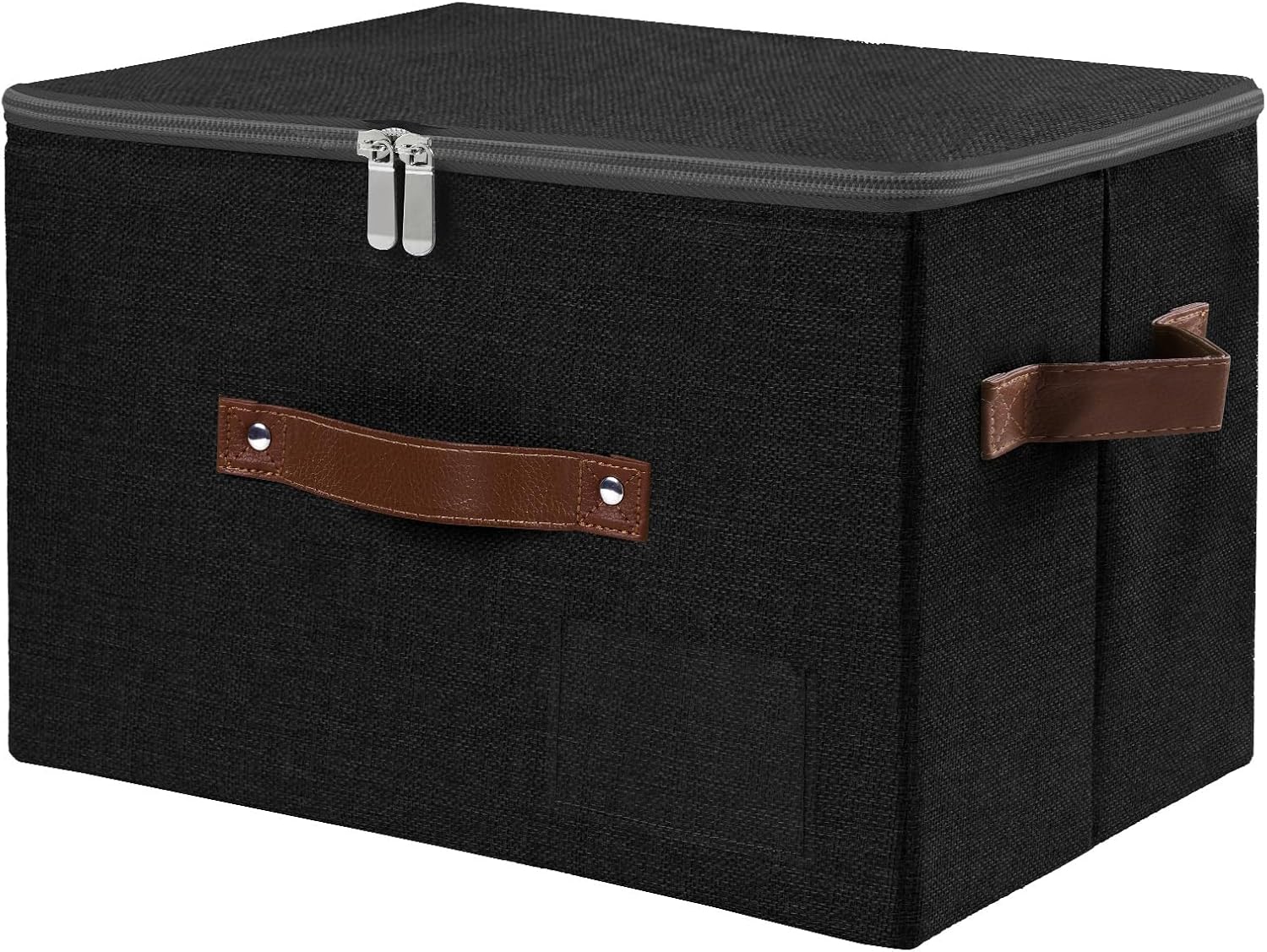 Linen Beige Storage Bin — Set of 1 — Medium (Pack of 1）