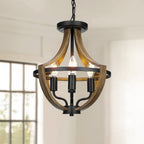 Vintage Farmhouse Metal Chandelier — 4-Light