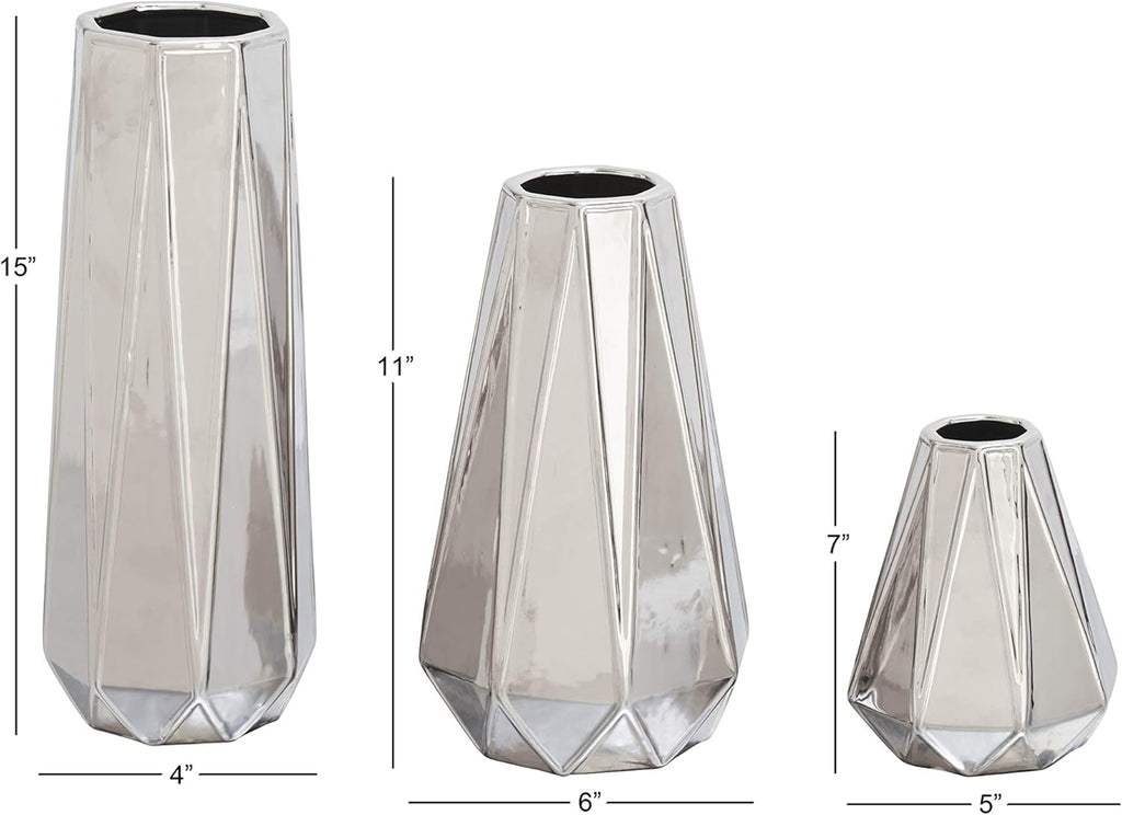 Modern Gold Flower Vase — 13" - View 3