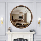 Round Wood Wall Mirror — 6" - View 5