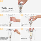 Dimmable Luxe Gold Bedside Lamp - View 7