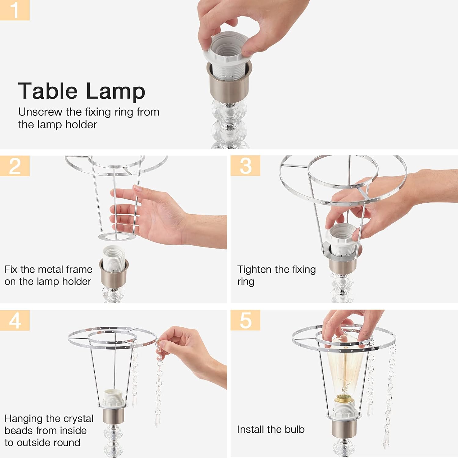 Dimmable Luxe Gold Bedside Lamp - View 7