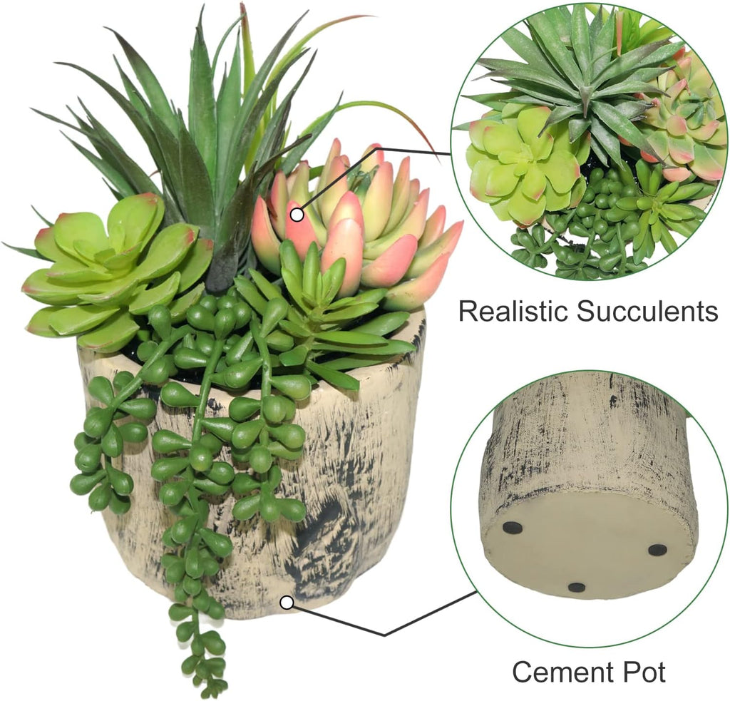 Ceramic Faux Succulent - View 3