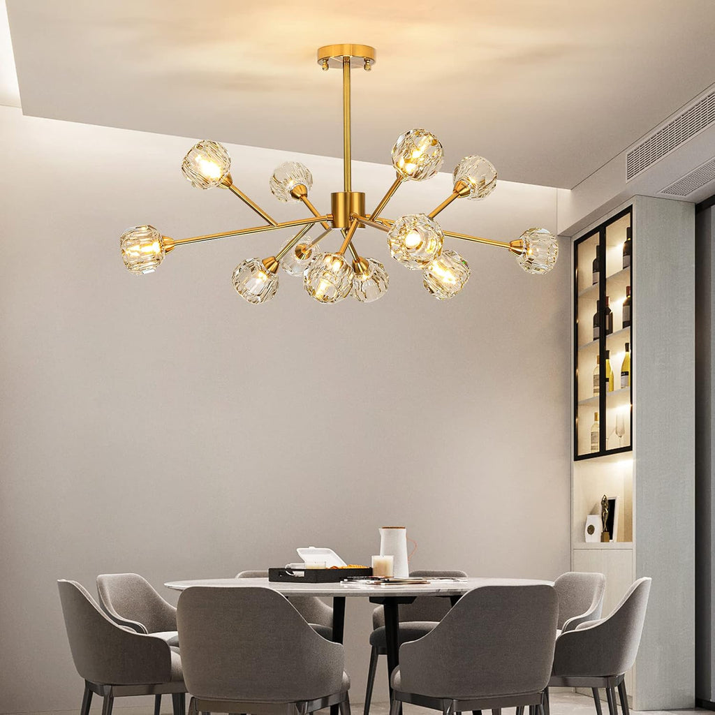 Luxe Black Chandelier — 36" - View 6