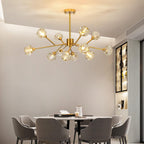 Luxe Black Chandelier — 36" - View 6