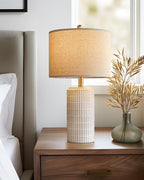 Modern Beige Desk Lamp — 23" - View 5