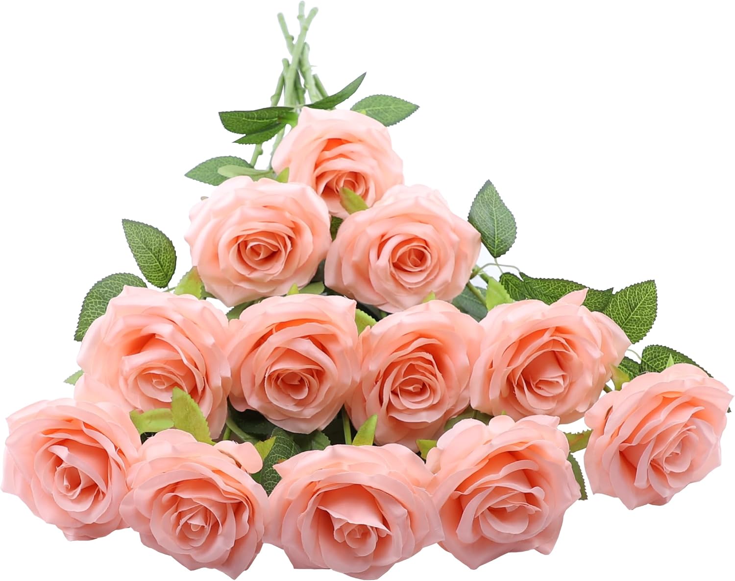 Beige Artificial Plant — Coral Peach