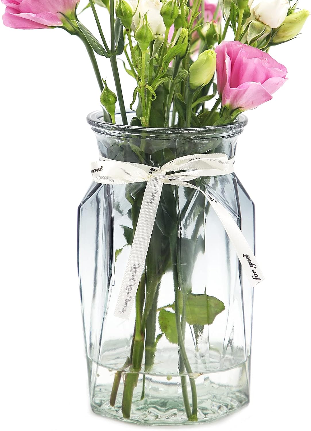 Modern Blue Flower Vase — E-gray Clear Gradient