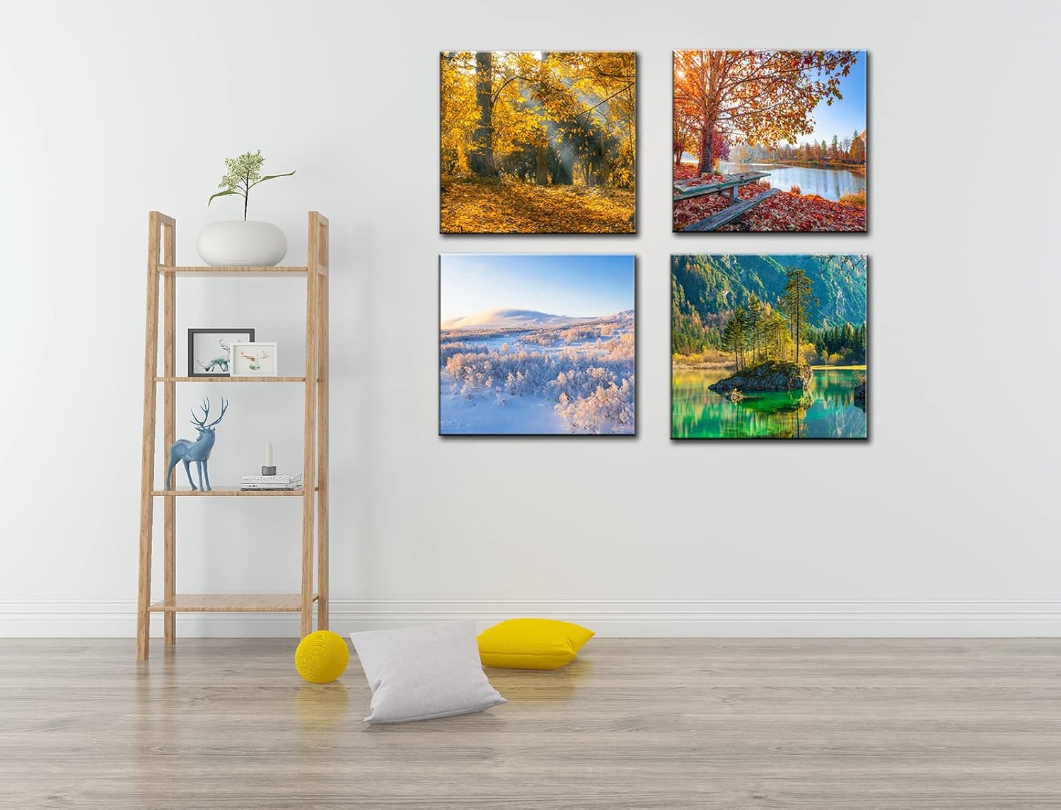 Modern Metal Canvas Wall Art — 12" - View 4