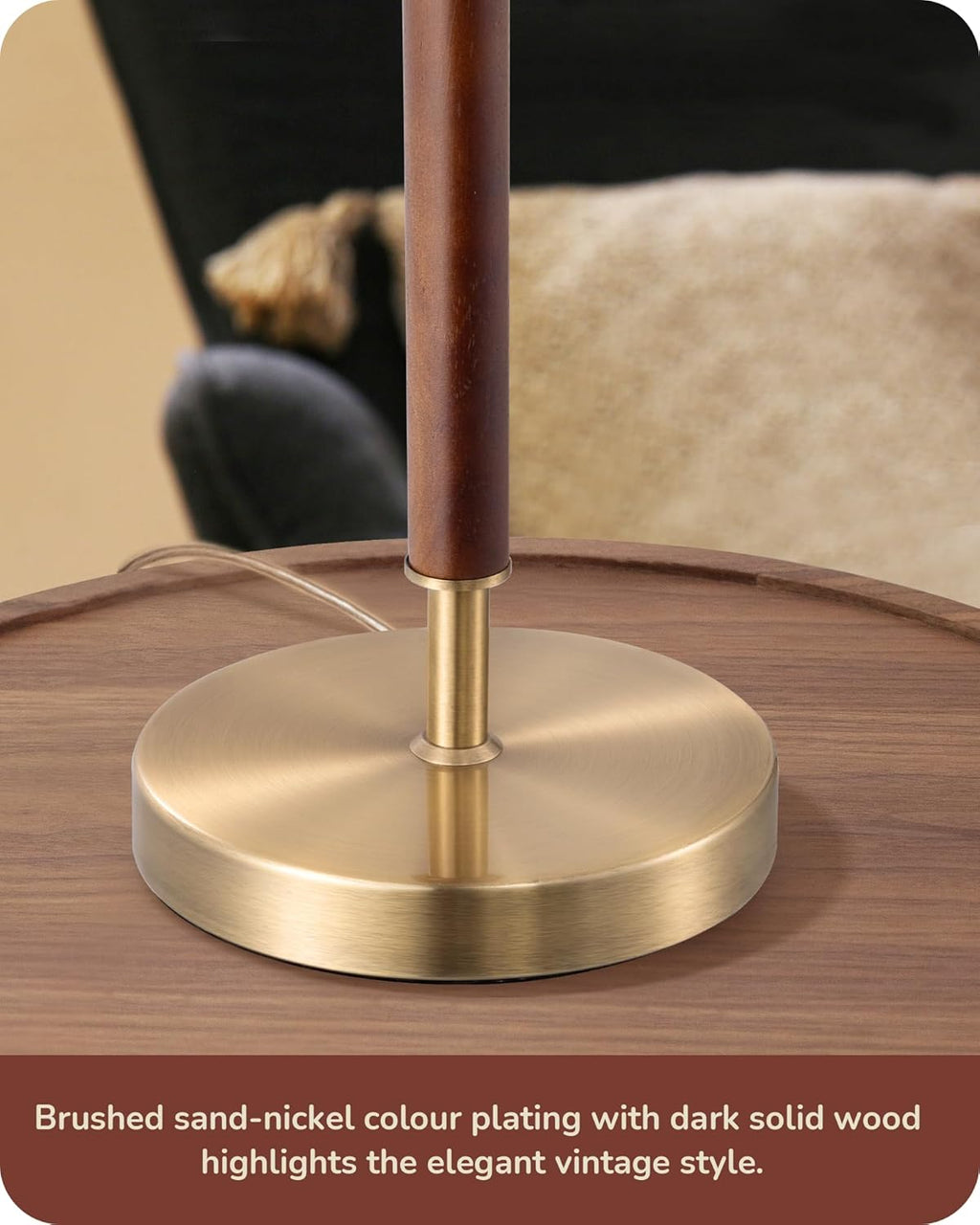 Luxe Black Bedside Lamp - View 4