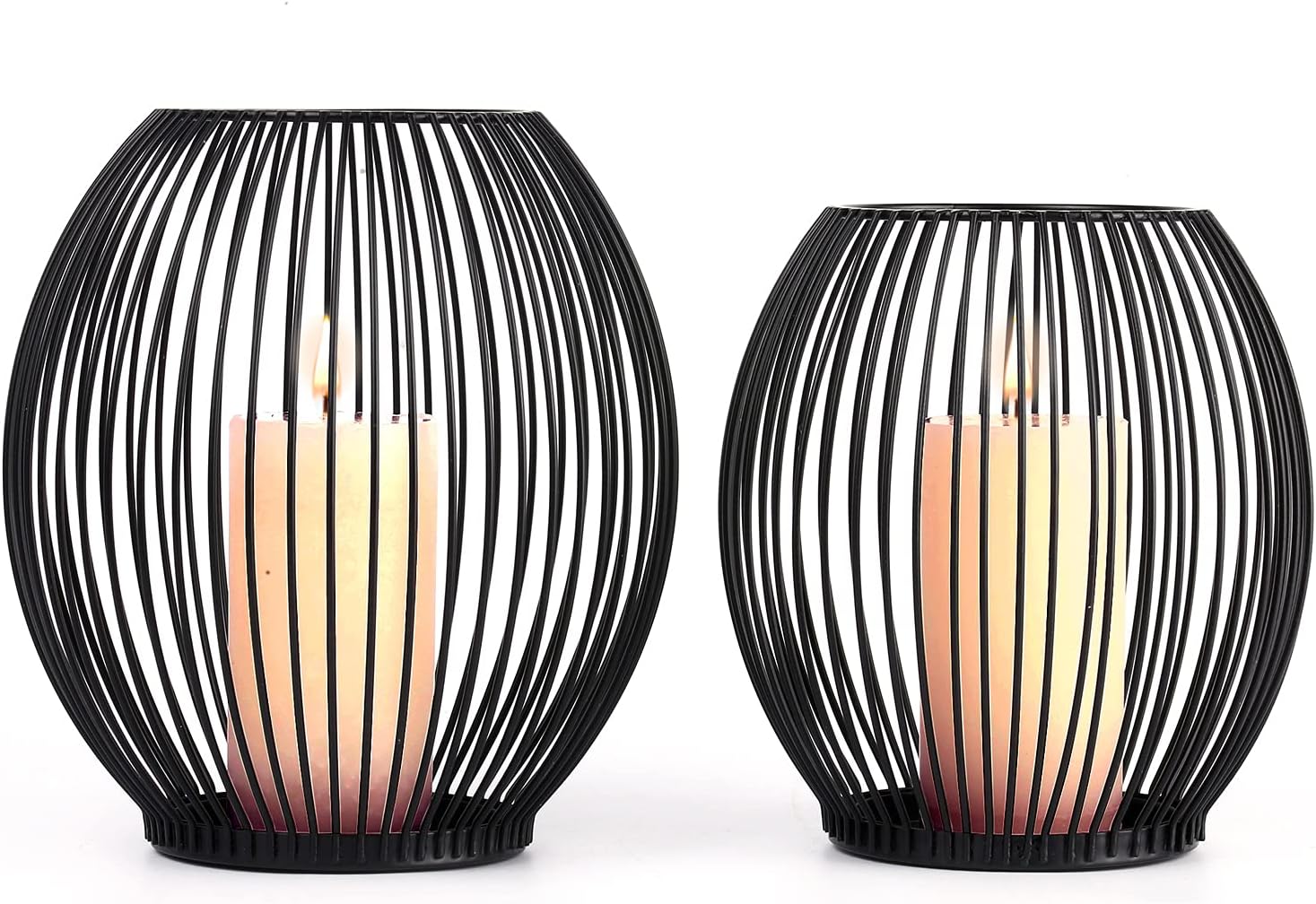 Wax Pillar Candle — Set of (Medium & Small)