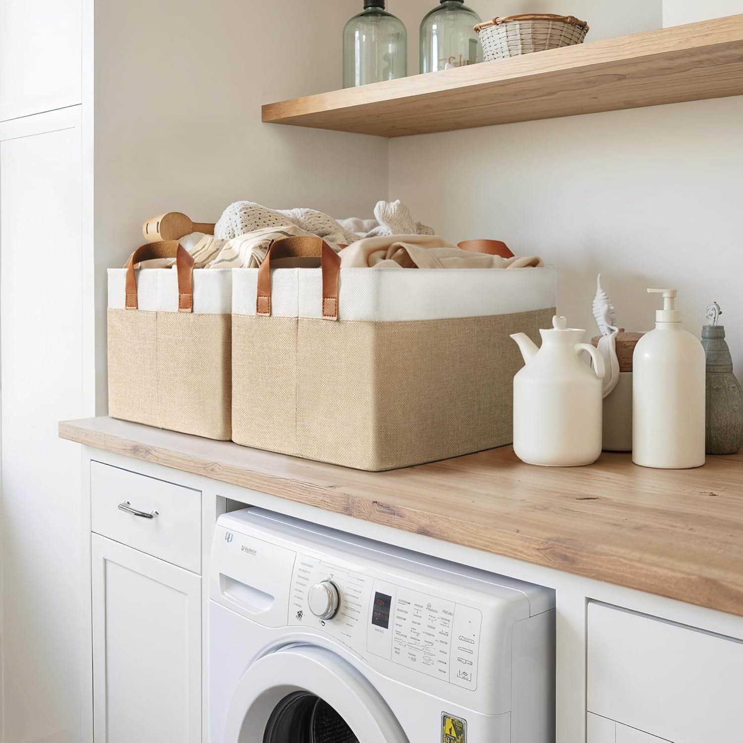 Beige Storage Bin - View 8