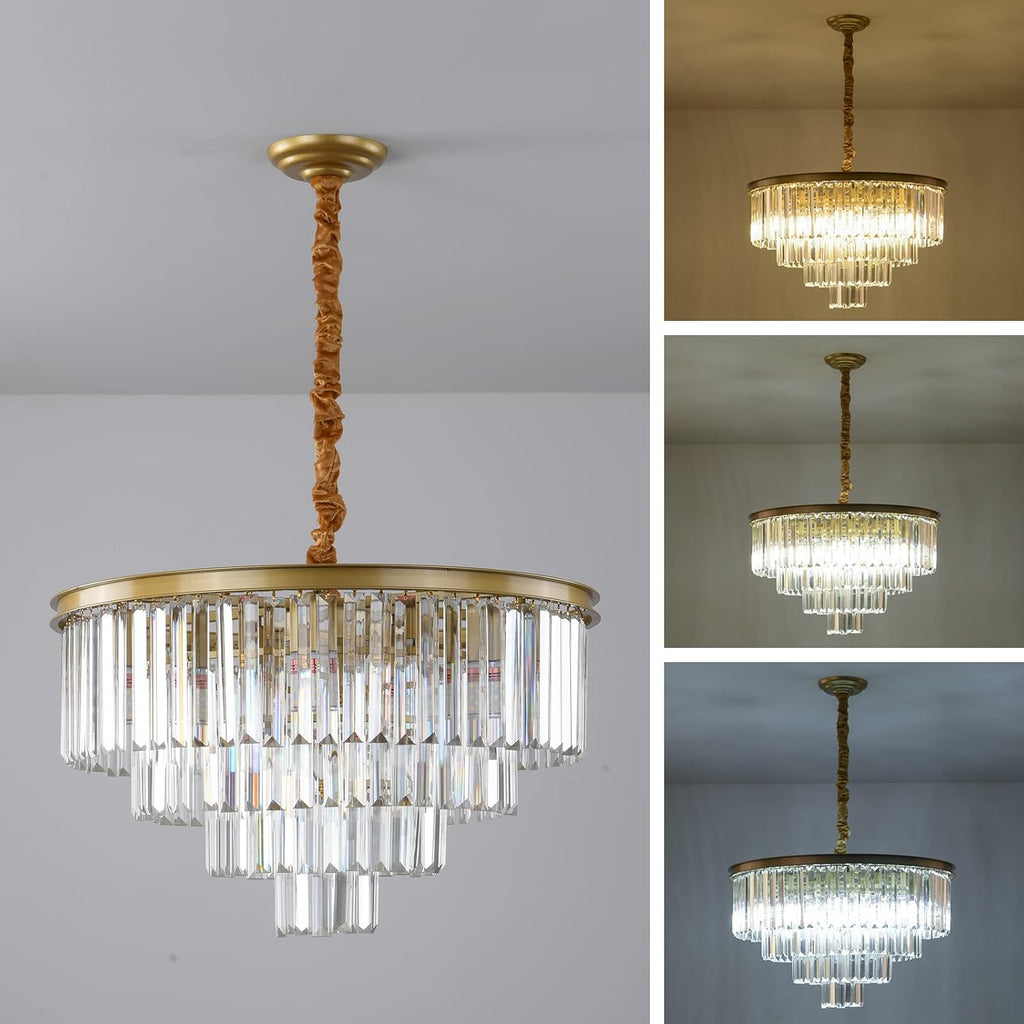 Adjustable Luxe Black Chandelier - View 3