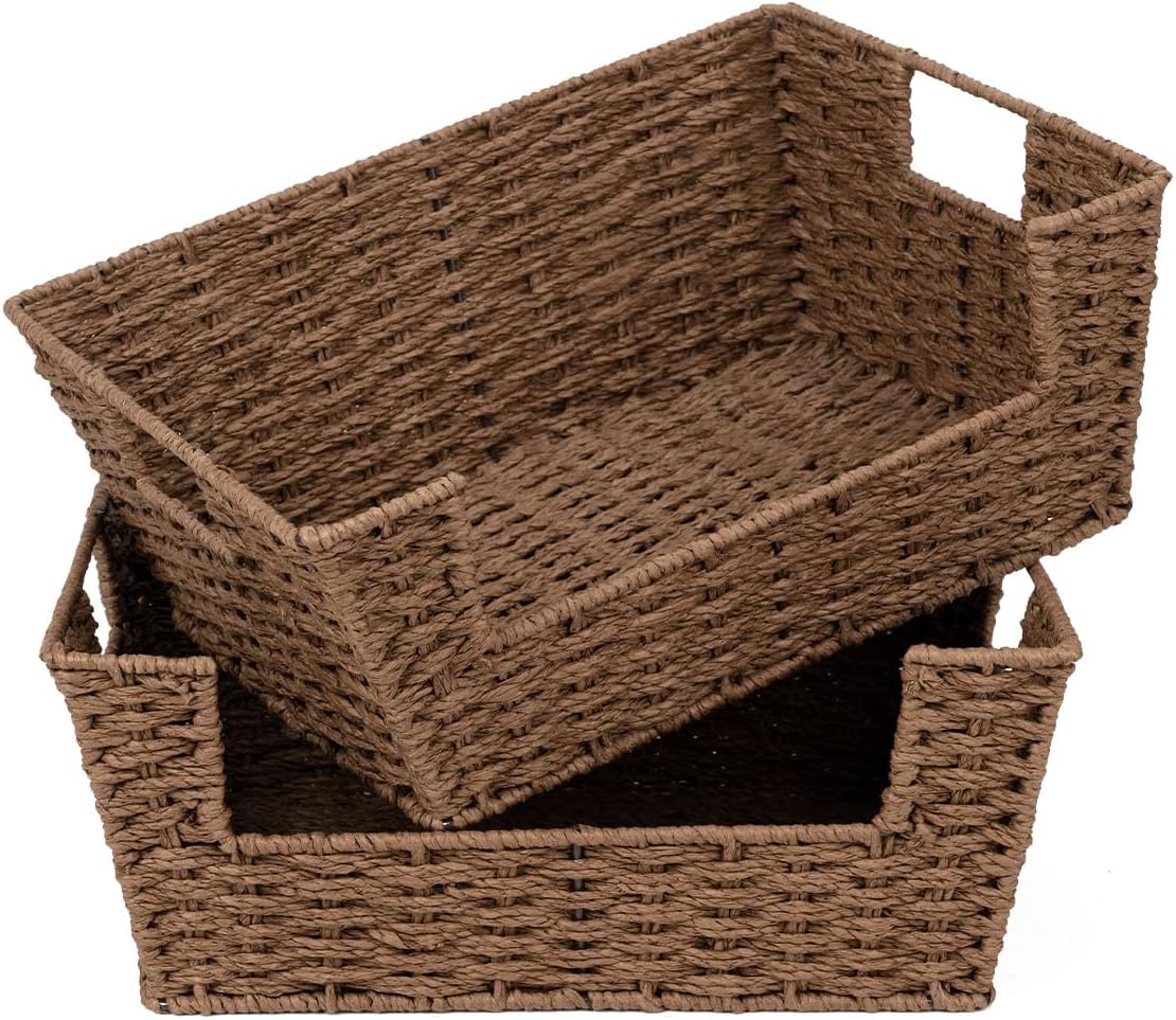 Beige Storage Basket — 5" — Brown
