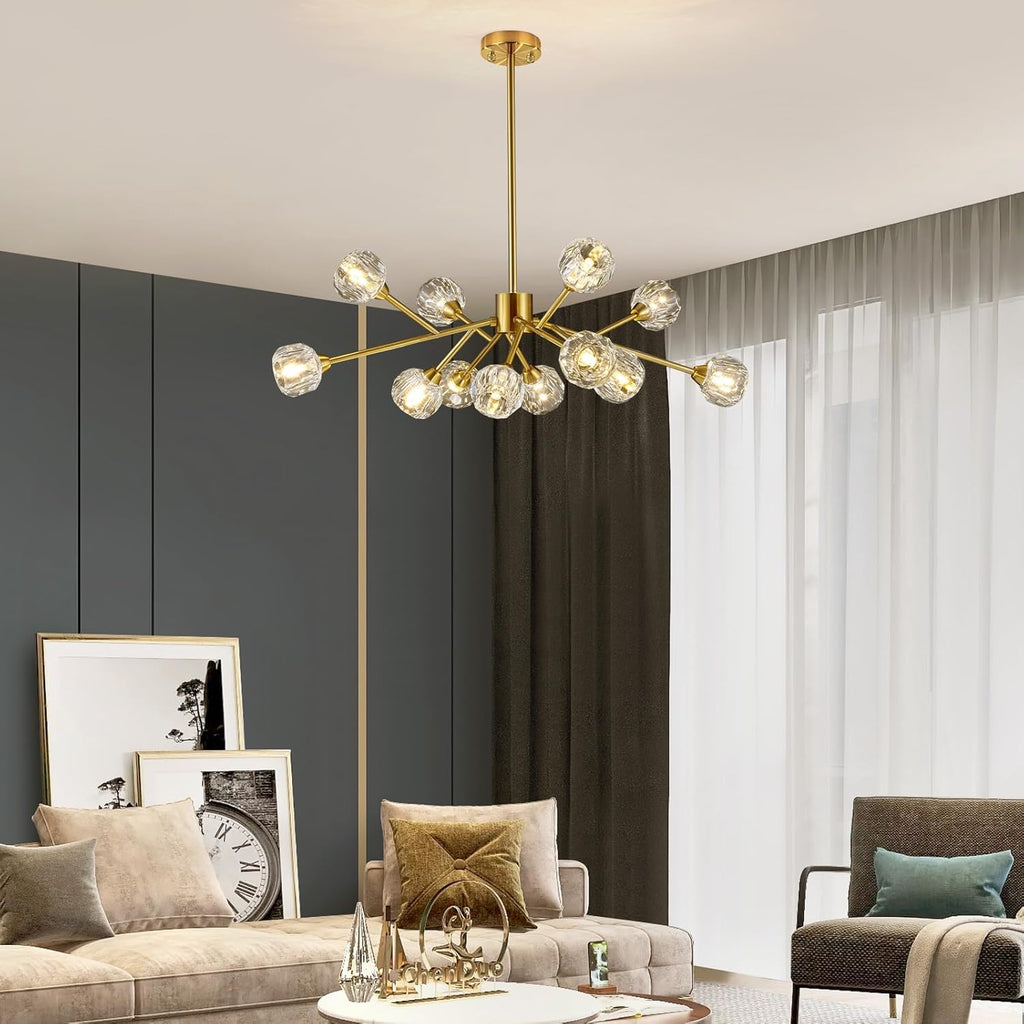 Luxe Black Chandelier — 36" - View 4