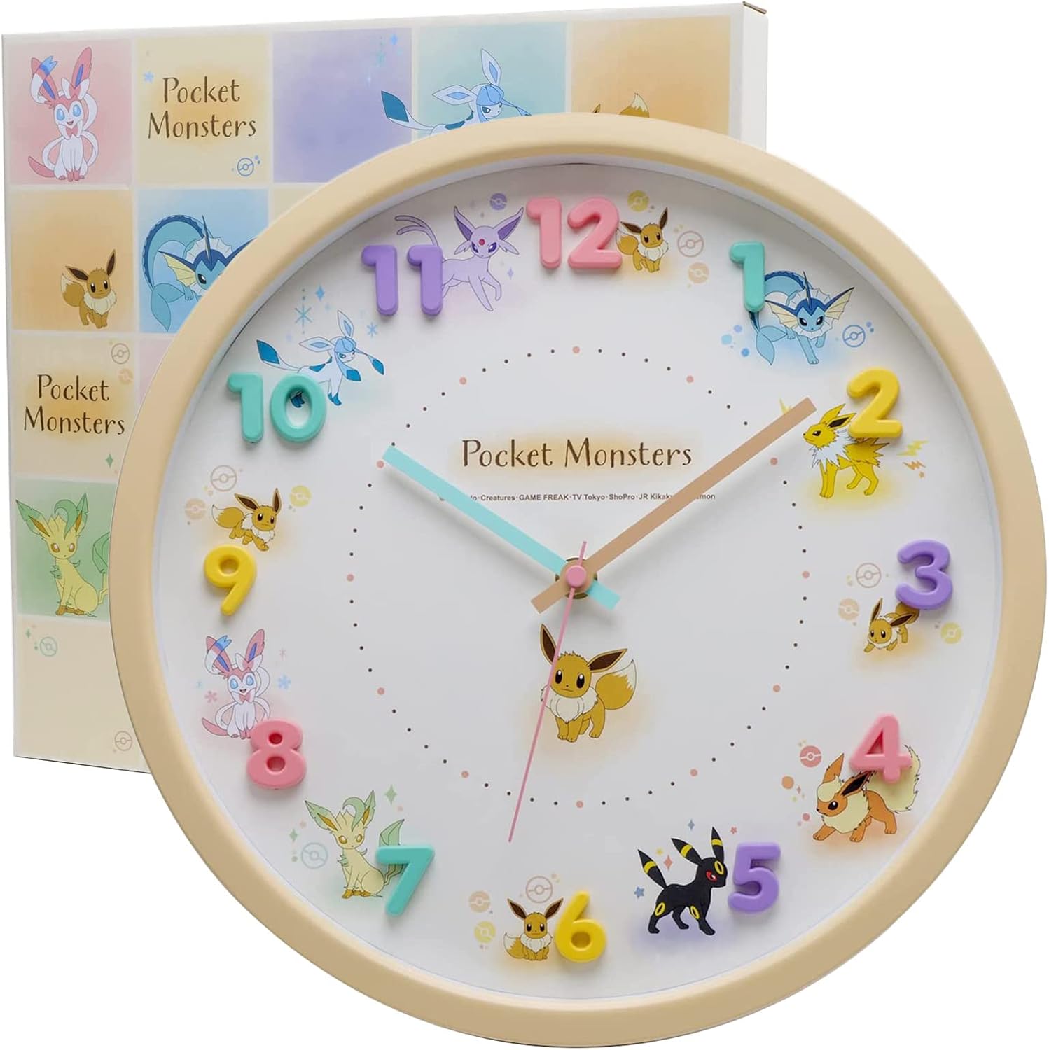 Metal Wall Clock — Eevee Friends