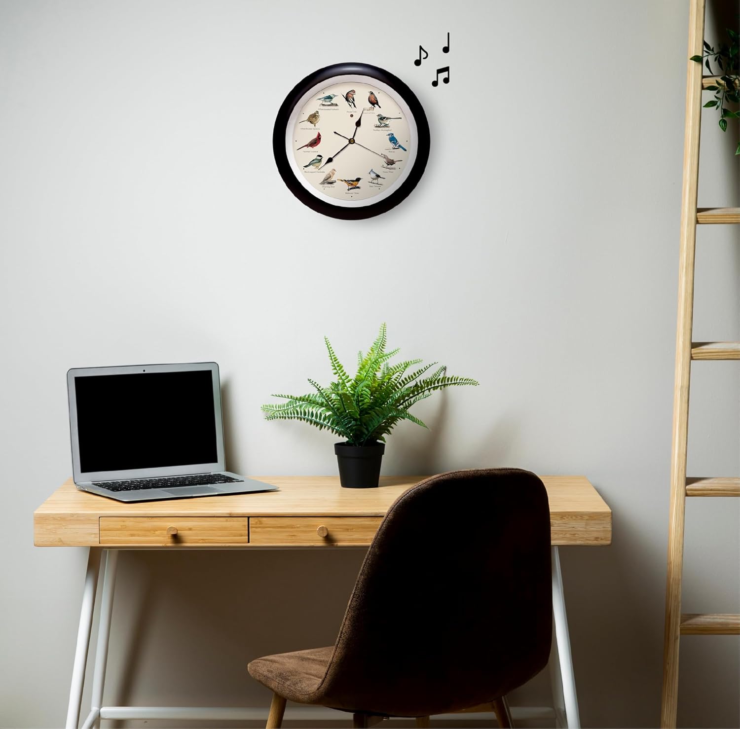 Black Wall Clock — 13" - View 3