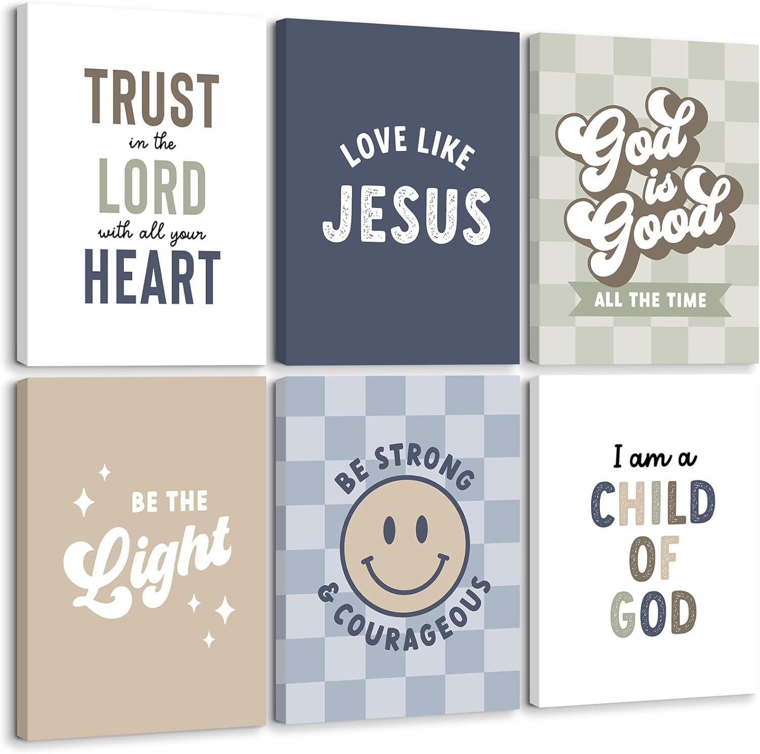 Unframed Blue Wall Decor — 10" — 8x10 Inch Canvas