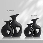 Modern Beige Flower Vase — 9.7" - View 6