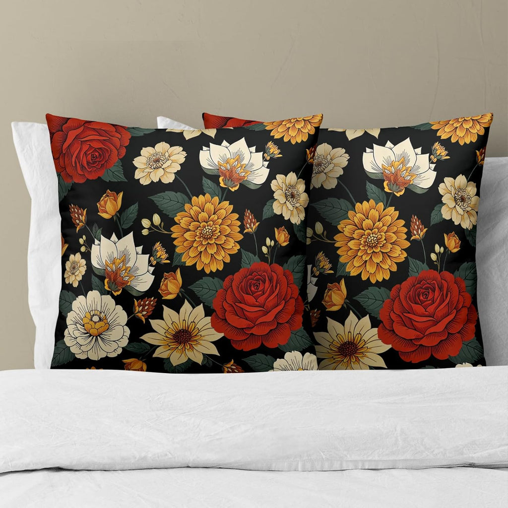 Boho Black Throw Pillow Cover — 18" - View 4