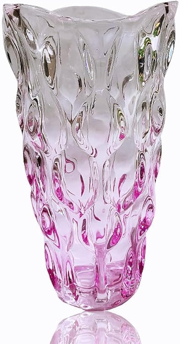 Boho Blue Vase — 5" — Gradient Pink