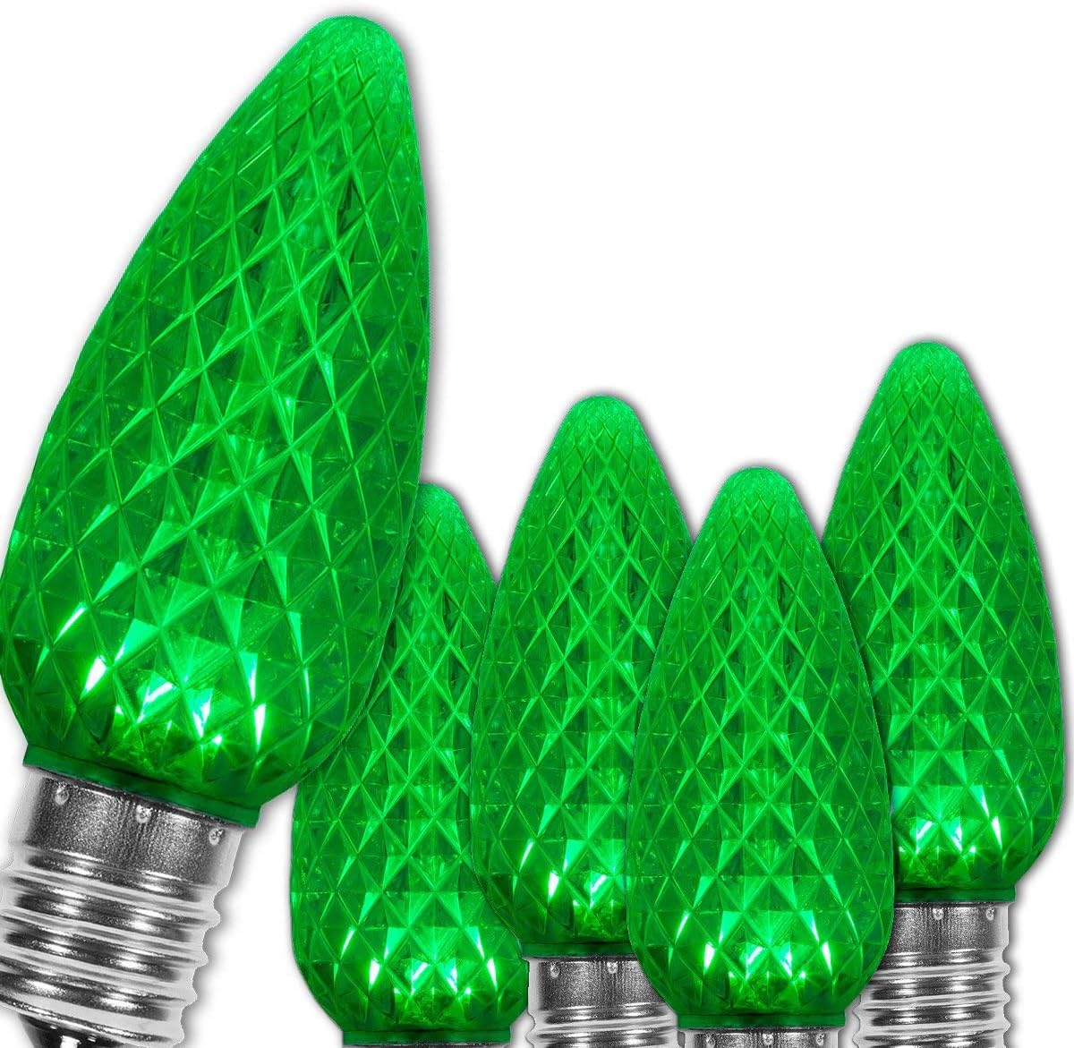 Blue Smart Bulb — Green Faceted
