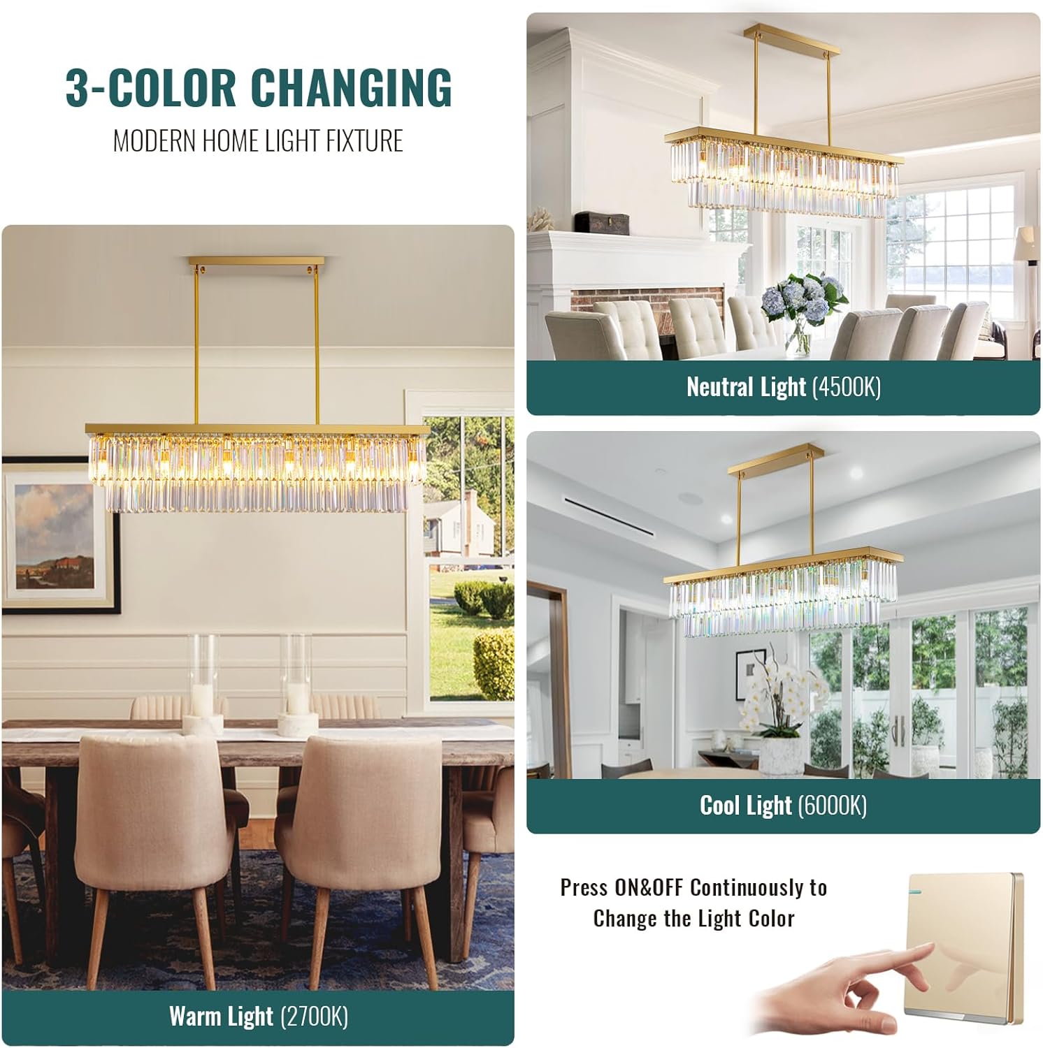 Dimmable Luxe Glass Chandelier — 12-Light - View 5