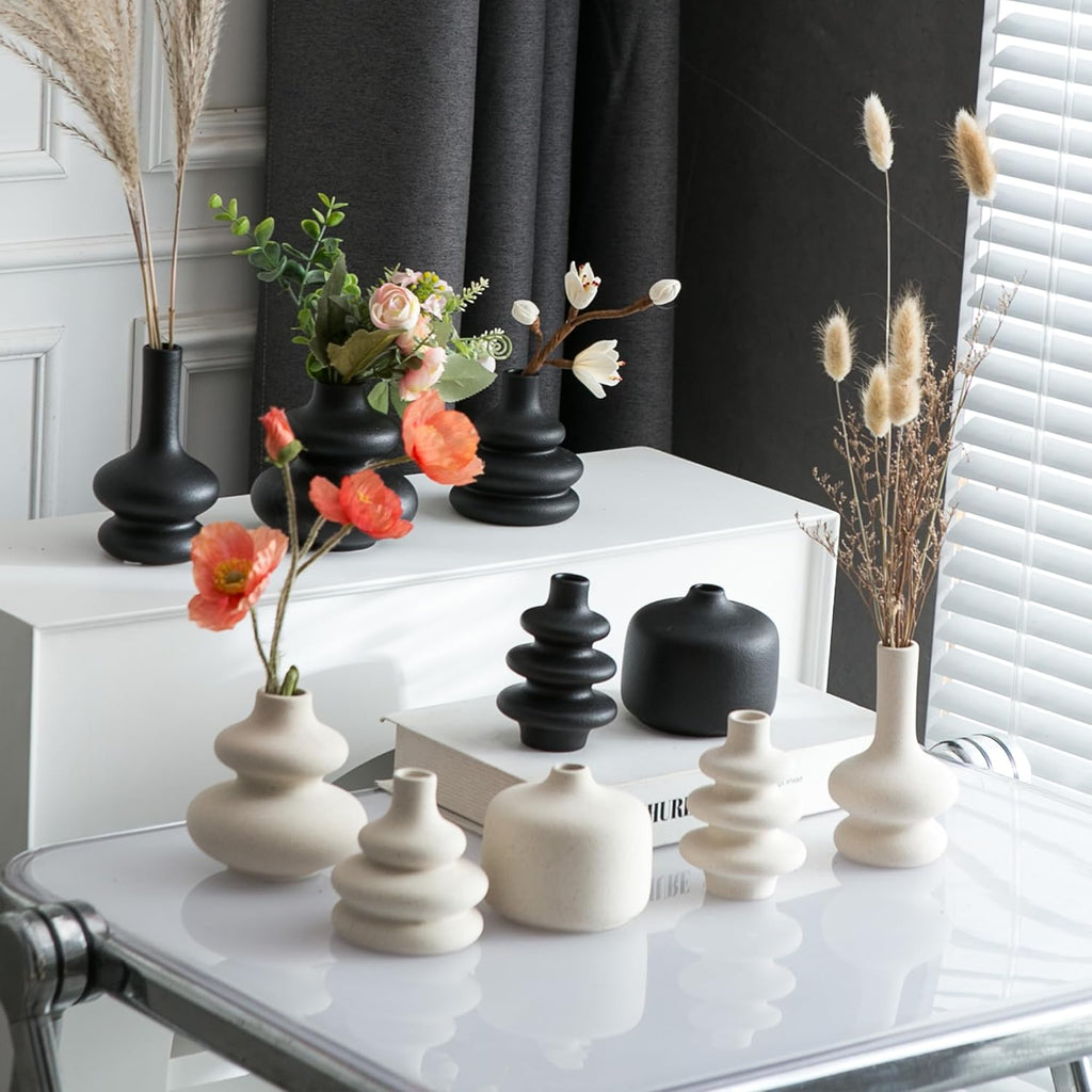 Boho Black Decorative Vase — Set of 5 - View 7