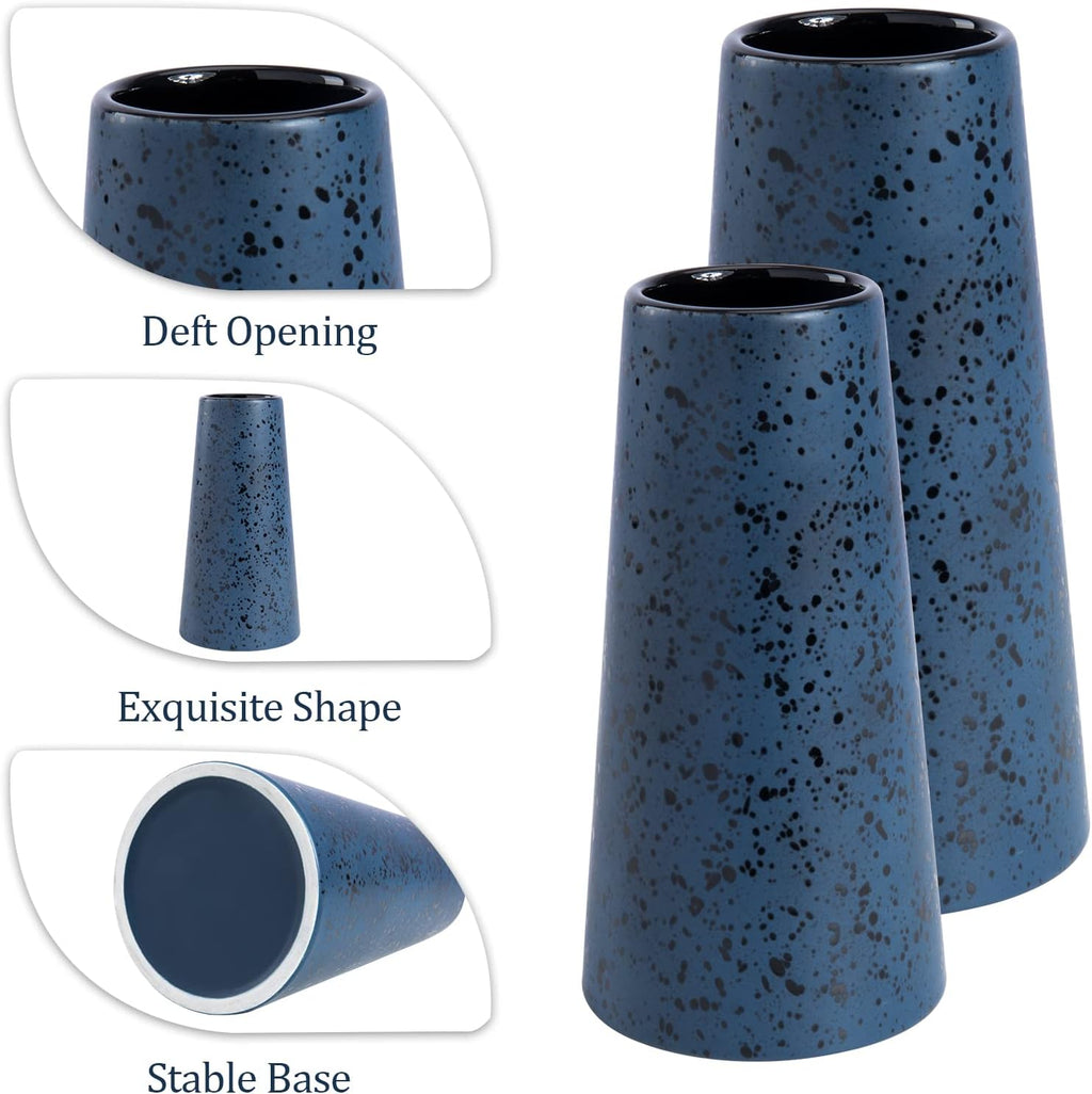 Farmhouse Blue Flower Vase — Set of 2 - View 4