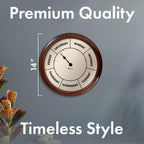 Brown Wall Clock — 14" - View 3