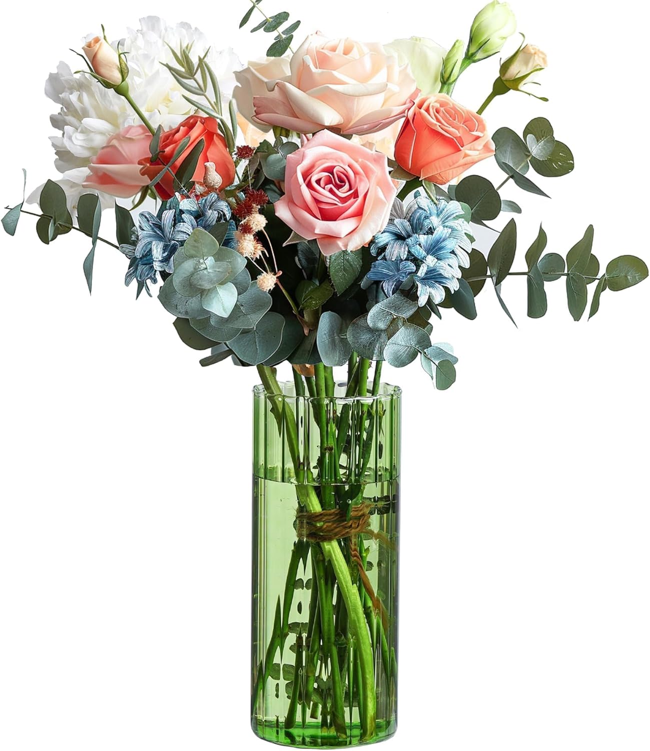 Blue Candle — 8" — Green