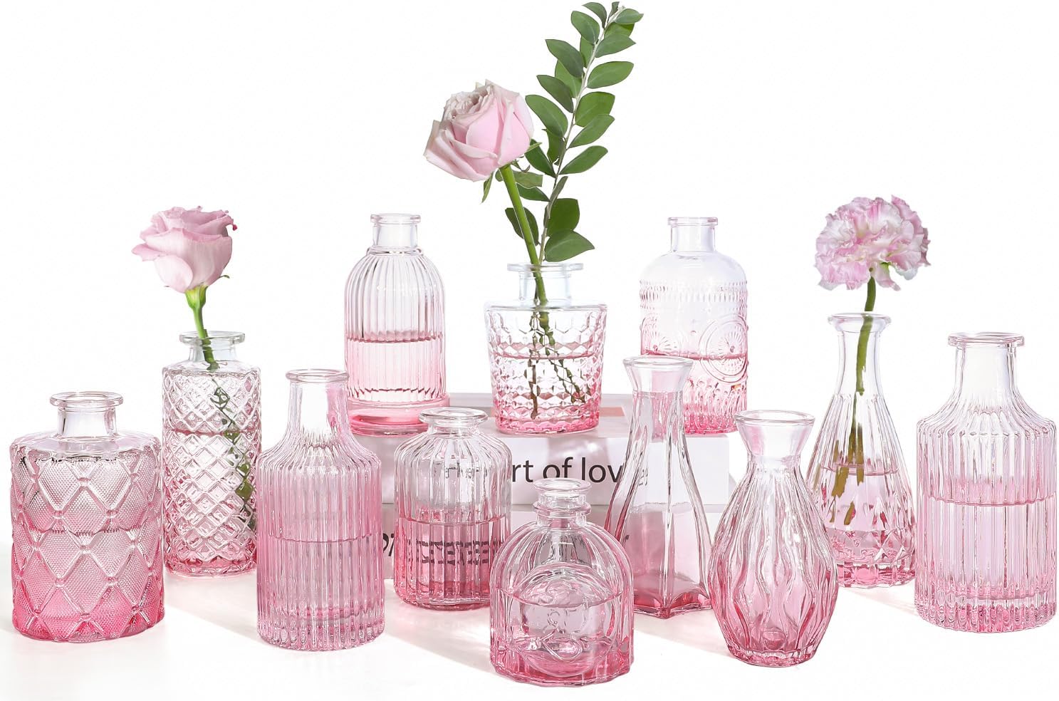 Black Vase — Pink-12pcs