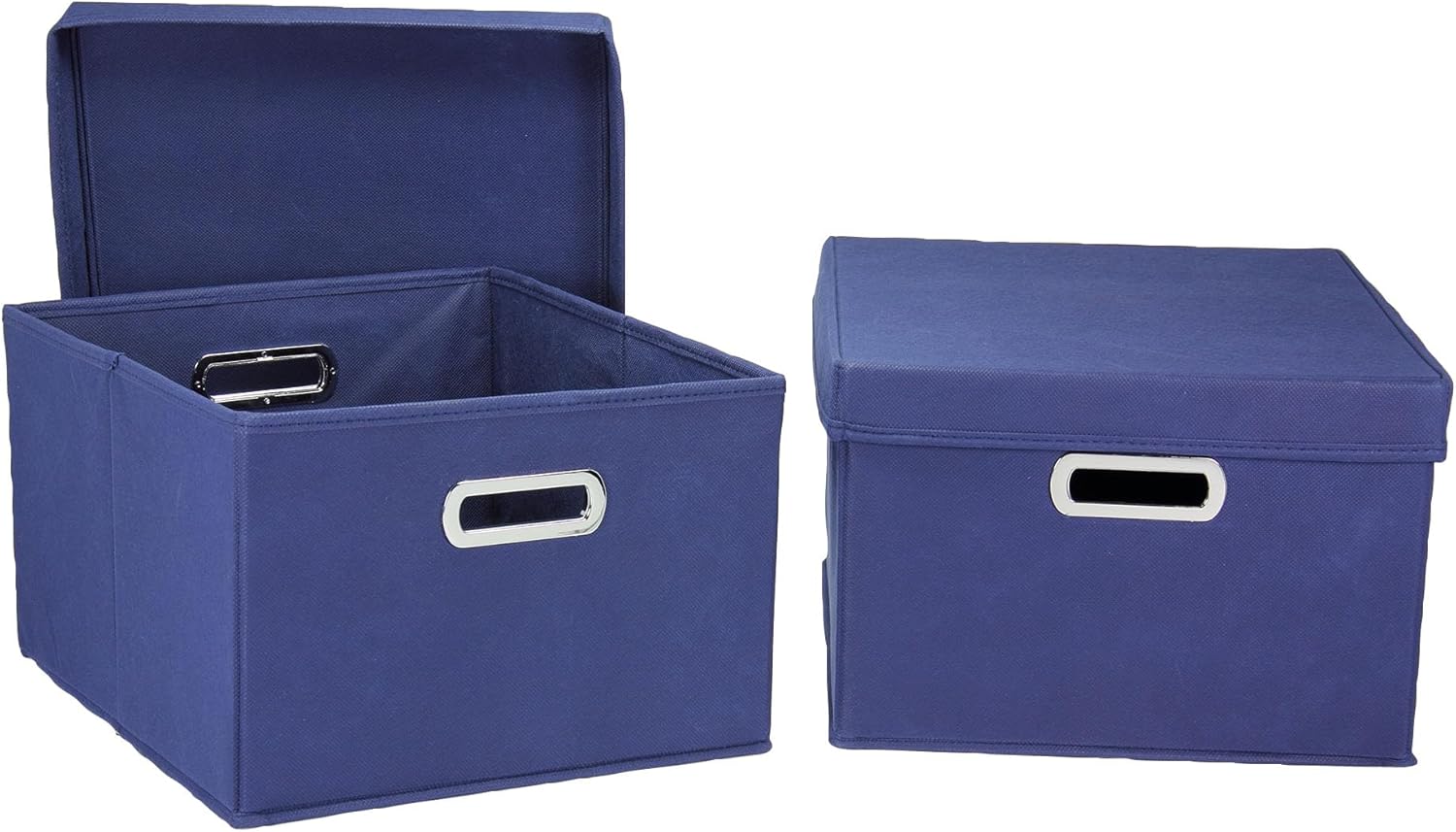 Black Storage Basket — Navy